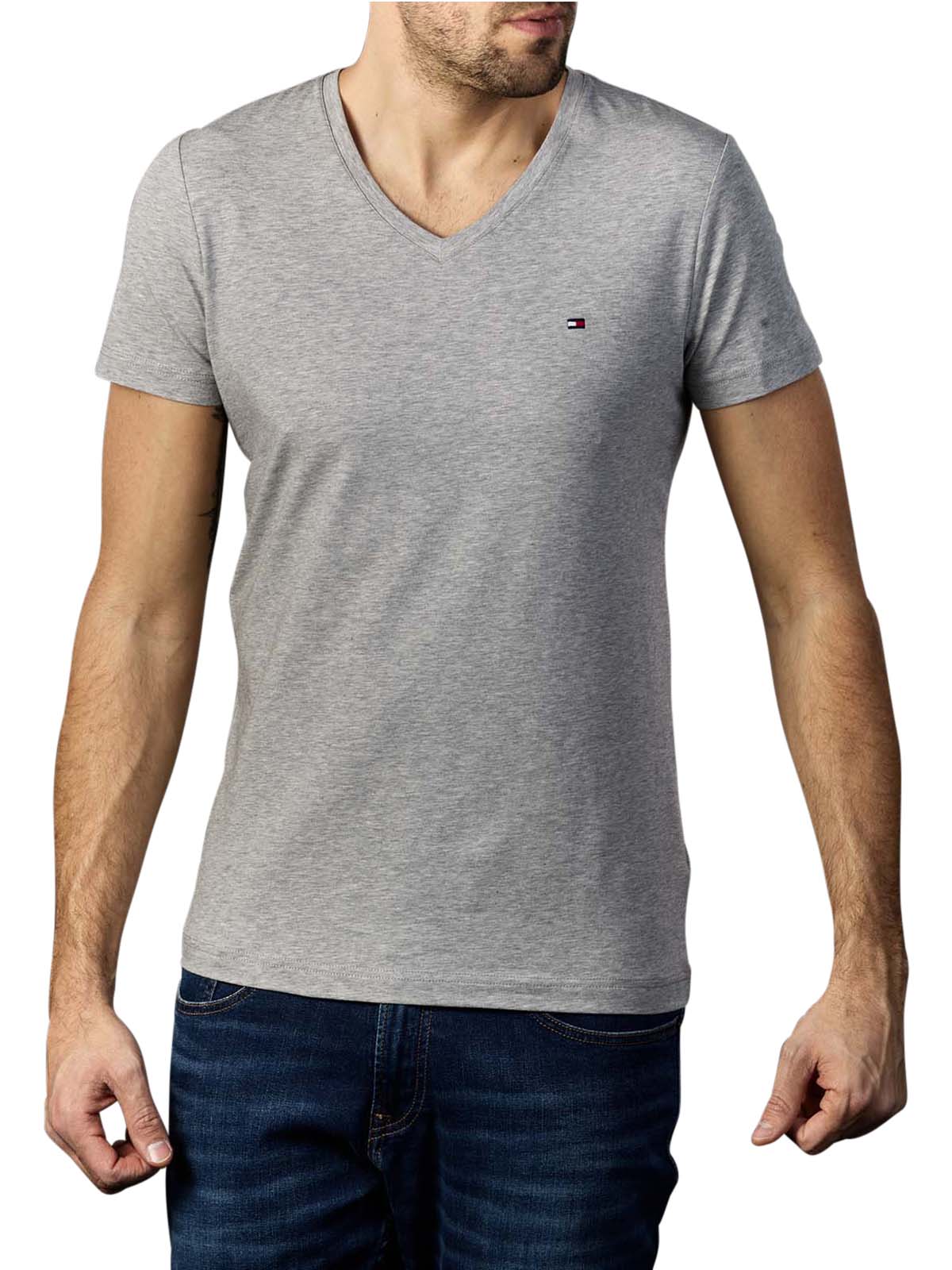 Matig Peregrination Madison Tommy Hilfiger Stretch T-Shirt Slim V Neck medium grey Tommy Hilfiger Men's  T-Shirt | Free Shipping on BEBASIC.CH - SIMPLY LOOK GOOD