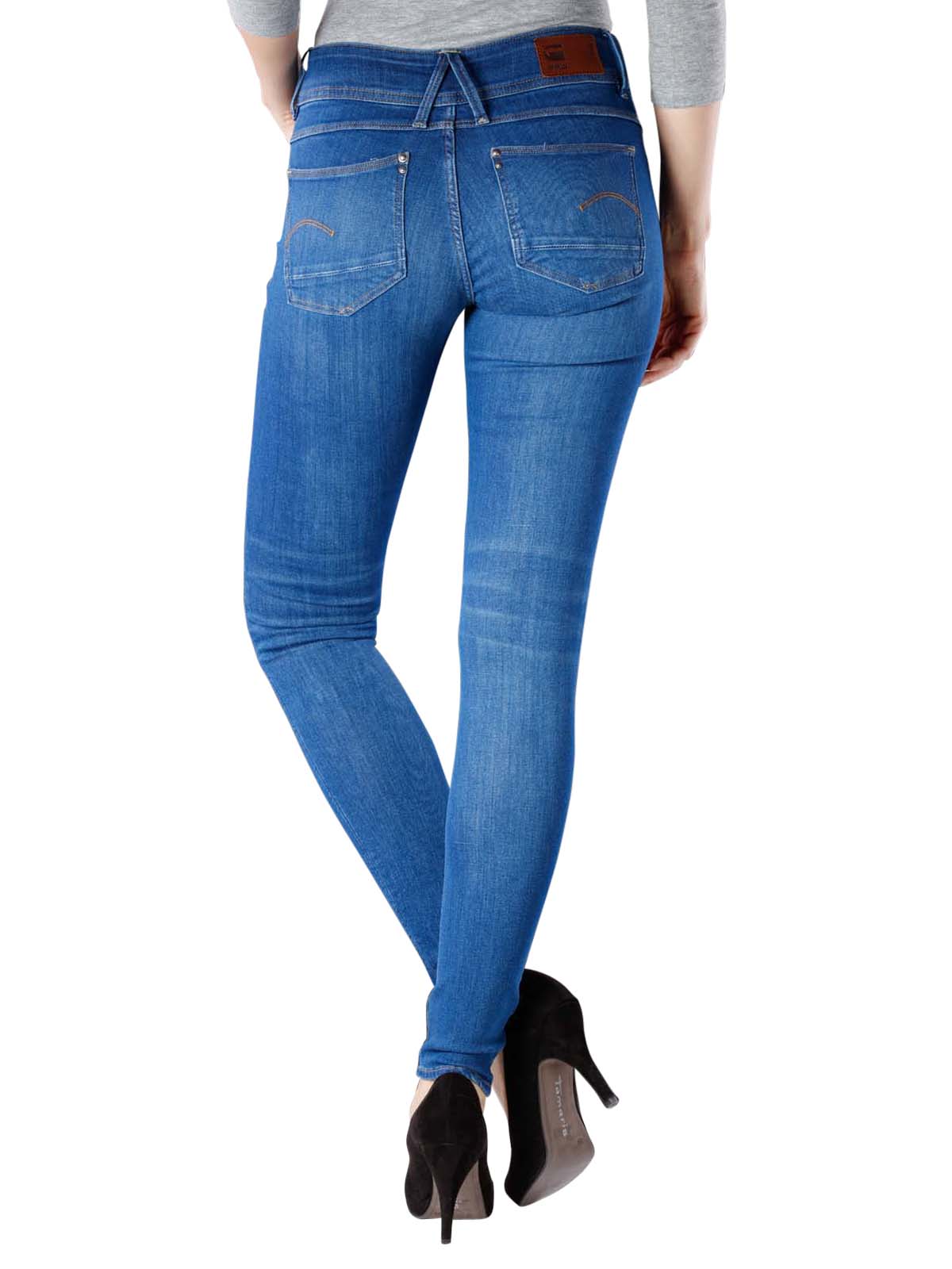 lynn mid waist skinny jeans medium aged